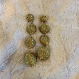 Gold Bauble Bar earrings